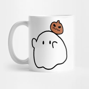 Pumpkin Head Ghost Mug